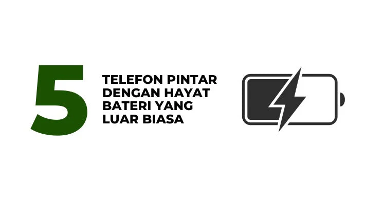 A thumbnail image of a blog about 5 telefon pintar dengan hayat bateri yang luar biasa